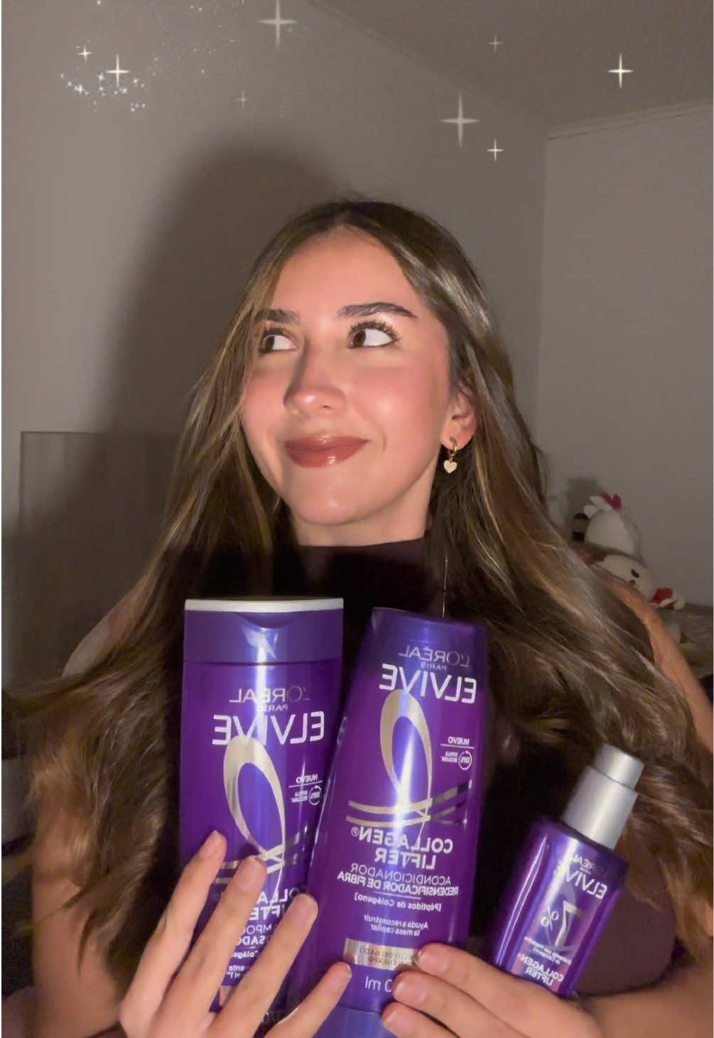 De pelo plano a este pelazo ✨ +9% de volumen con la nueva línea Collagen Lifter de Elvive 💜 | @L’Oréal Paris #haircare #collagenlifter #volumenprotagonista @provogram
