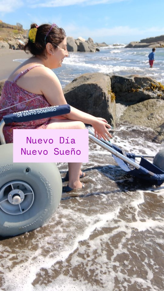 Como buena Piscis me recargo con el agua, vuelvo a conectar sentimientos y me da fuerzas para seguir.
Gracias a @santodomingocl por esta hermosa iniciativa para personas con problemas de movilidad.
#p
